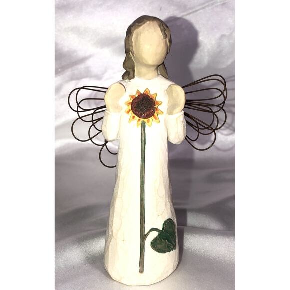 Willow Tree ANGEL OF SUMMER Figurine Sunflower by Demdaco Susan Lordi 5" - Picture 1 of 7